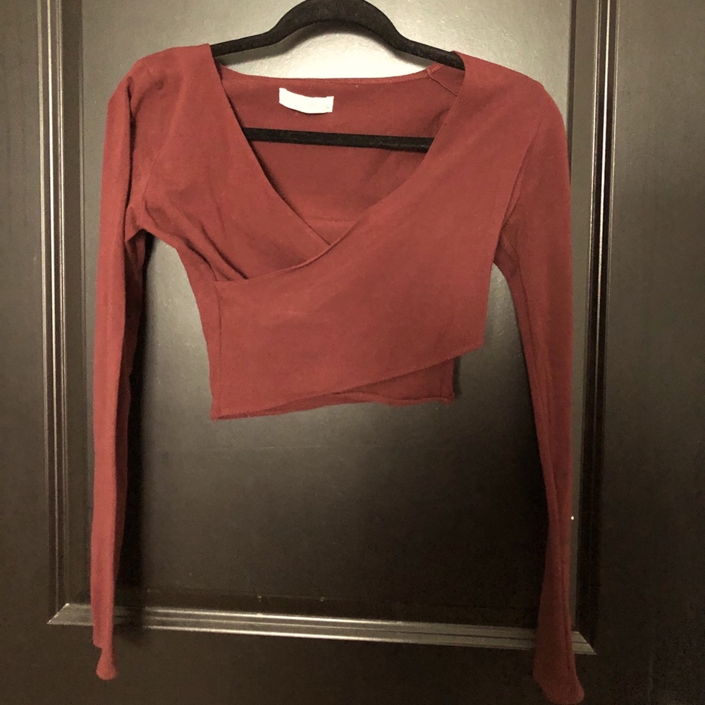 Long sleeve Abercrombie wrap top